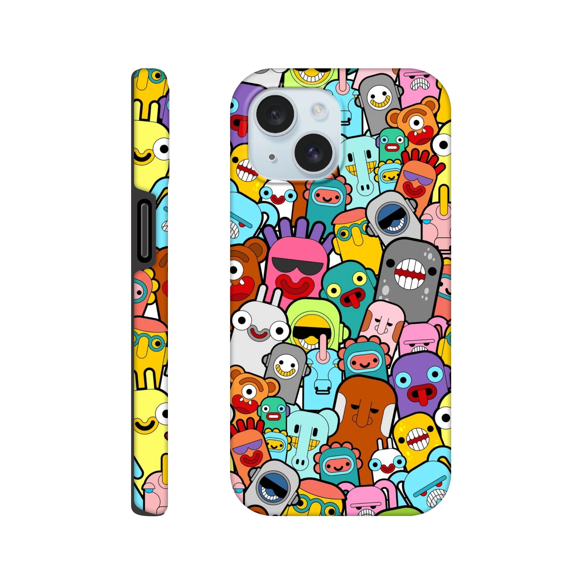 Crazy Cartoon Creatures - Apple iPhone - Tough case iPhone 15 iPhone Tough Case Globally Fulfilled