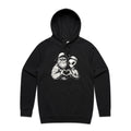 Alien Bigfoot Heart Hands Men's AS Colour Hoodie Black Mens Hoodie Love Printed In Australia Sci Fi