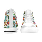 Surfing Safari Men's High Top Canvas Shoes Men's Classic High Top Canvas Shoes Printed Offshore Surf