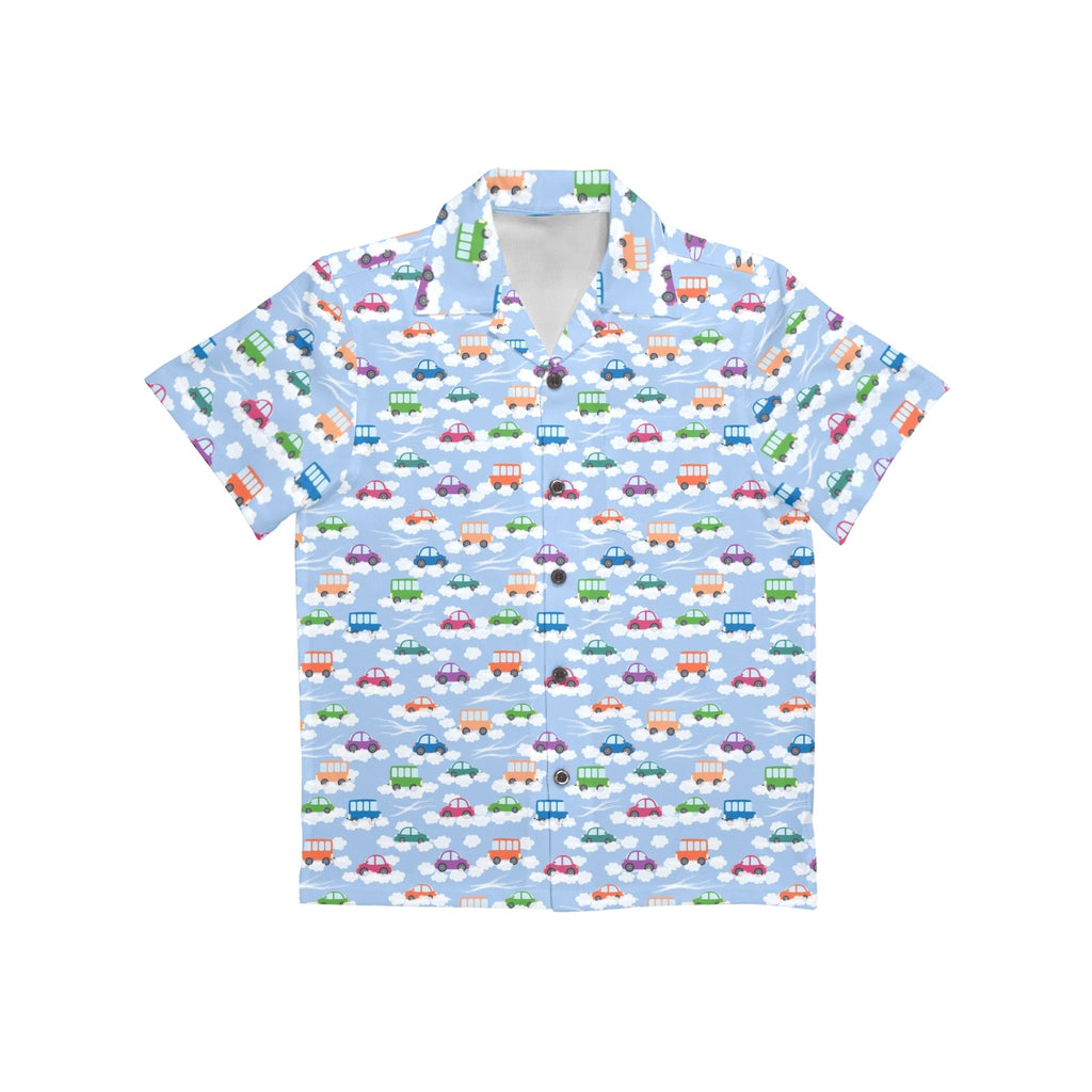 Colourful Cars Junior Kids Hawaiian Shirt