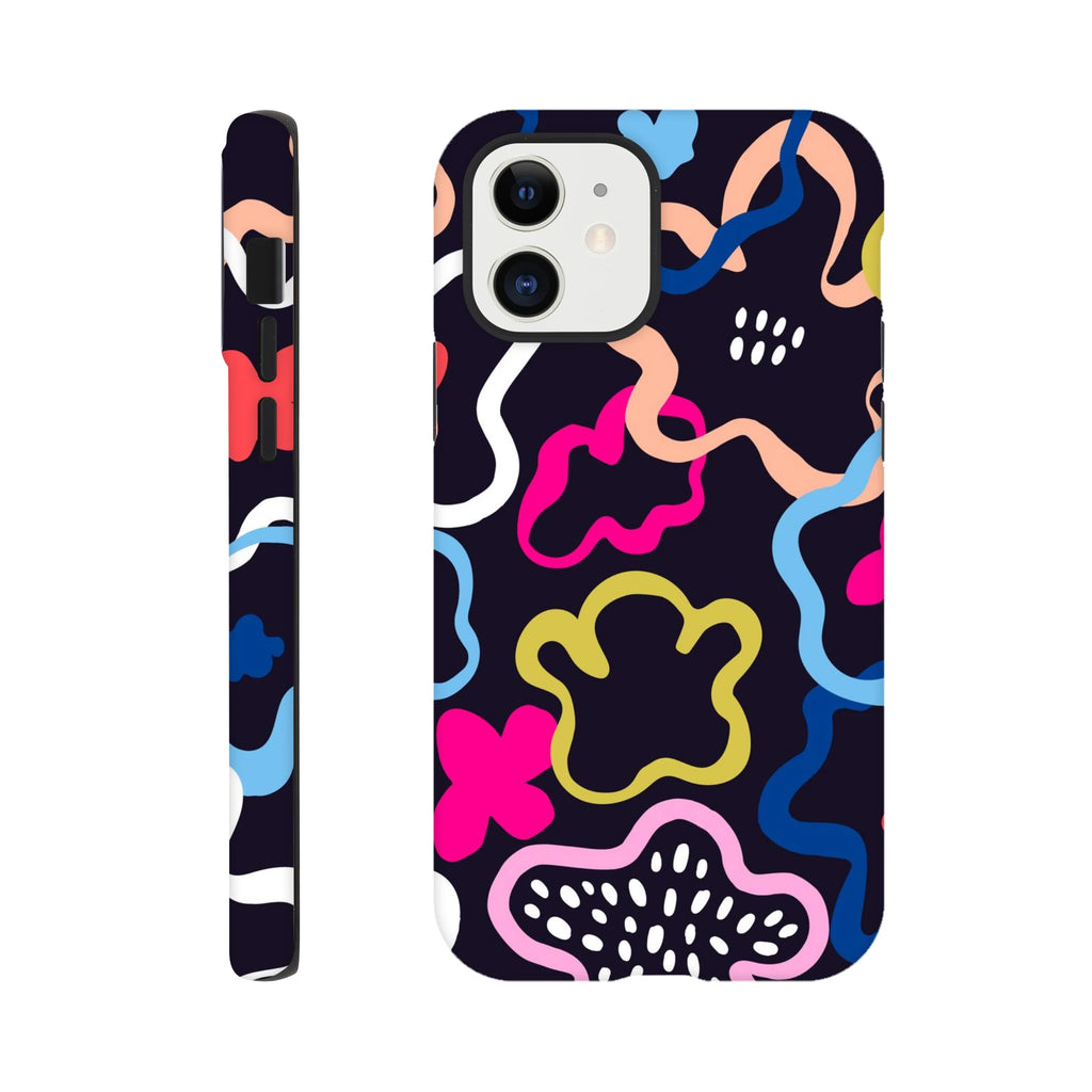 Colour Abstract Shapes - Apple iPhone Tough case iPhone 12 iPhone Tough Case Globally Fulfilled
