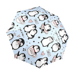 Penguin Love - Semi-Automatic Foldable Umbrella (Model U12) One Size Semi-Automatic Foldable Umbrella (U12)