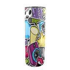 Sticker Music 20oz Tall Skinny Tumbler with Lid and Straw