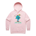 Make Every Day A Happy Earth Day Women's AS Colour Hoodie Pink Womens Hoodie Environment Printed In Australia