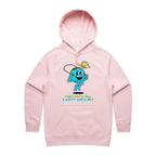 Make Every Day A Happy Earth Day - Womens Hoodie Pink Womens Hoodie Environment Printed In Australia