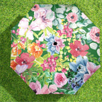 Bright Floral - Semi-Automatic Foldable Umbrella (Model U12) Semi-Automatic Foldable Umbrella (U12)