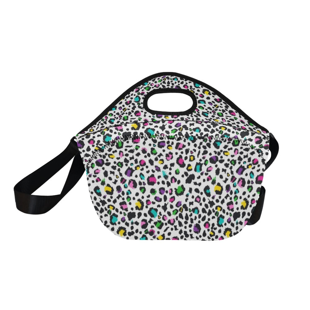 Animal Print In Colour - Neoprene Lunch Bag Neoprene Lunch Bag Printed Offshore