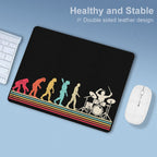 Evolution Of A Drummer Leather Mouse Pad Leather Mouse Pad Music Printed Offshore