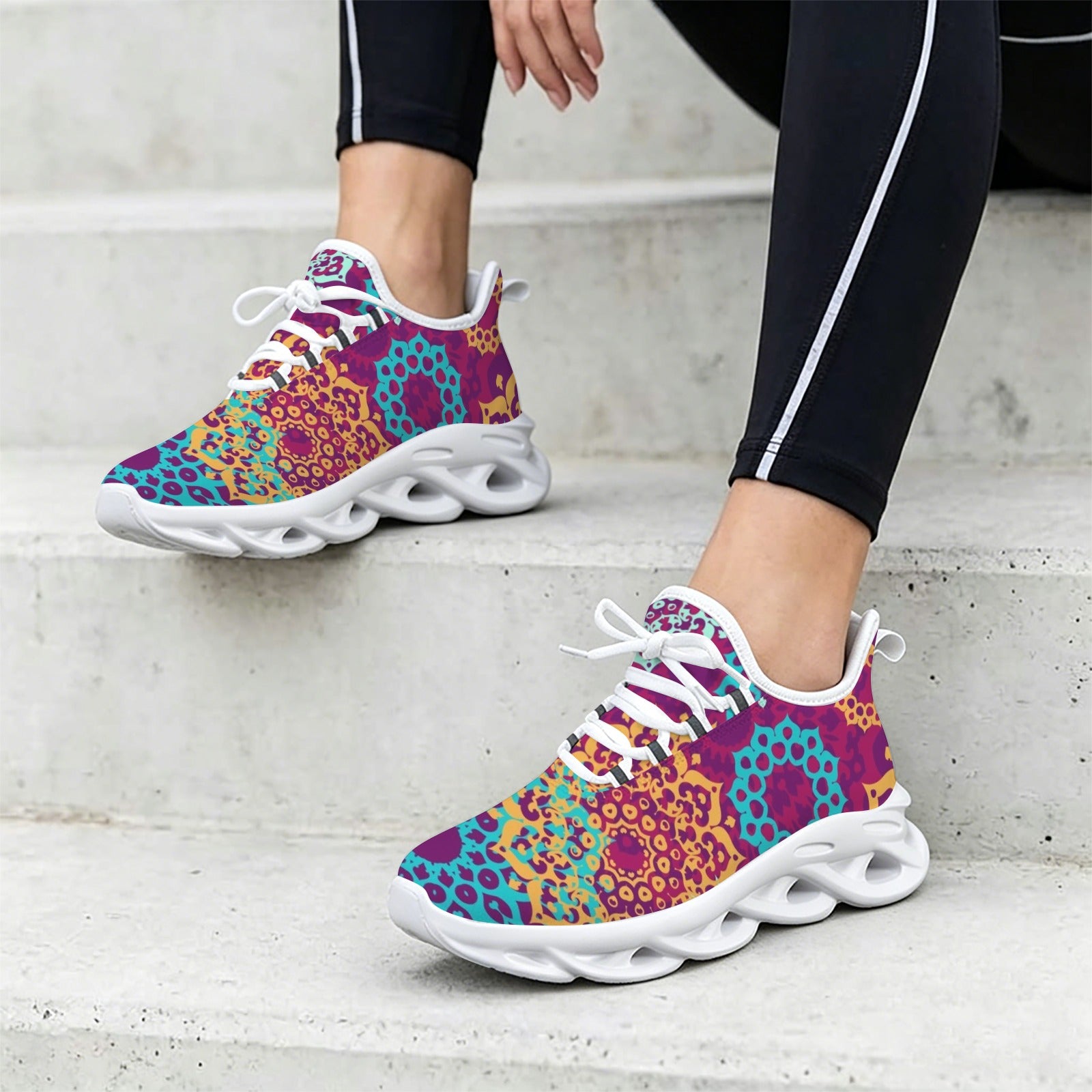 Boho Mandala Women's Twisted Sole Sneakers
