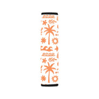 Orange Surf Car Seat Belt Cover 7''x10'' (Pack of 2) Car Seat Belt Cover 7x10 (Pack of 2) Printed Offshore Surf