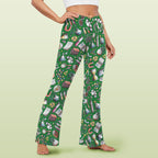 Science Love High Waist Crossover Tummy Control Flare Leggings High Waist Flare Leggings Printed Offshore Science