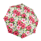 Hibiscus - Semi-Automatic Foldable Umbrella (Model U12) One Size Semi-Automatic Foldable Umbrella (U12)