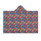 Comic Book Cells Kids Hooded Blanket 100cm x 130cm Kids Hooded Blanket comic Printed Offshore