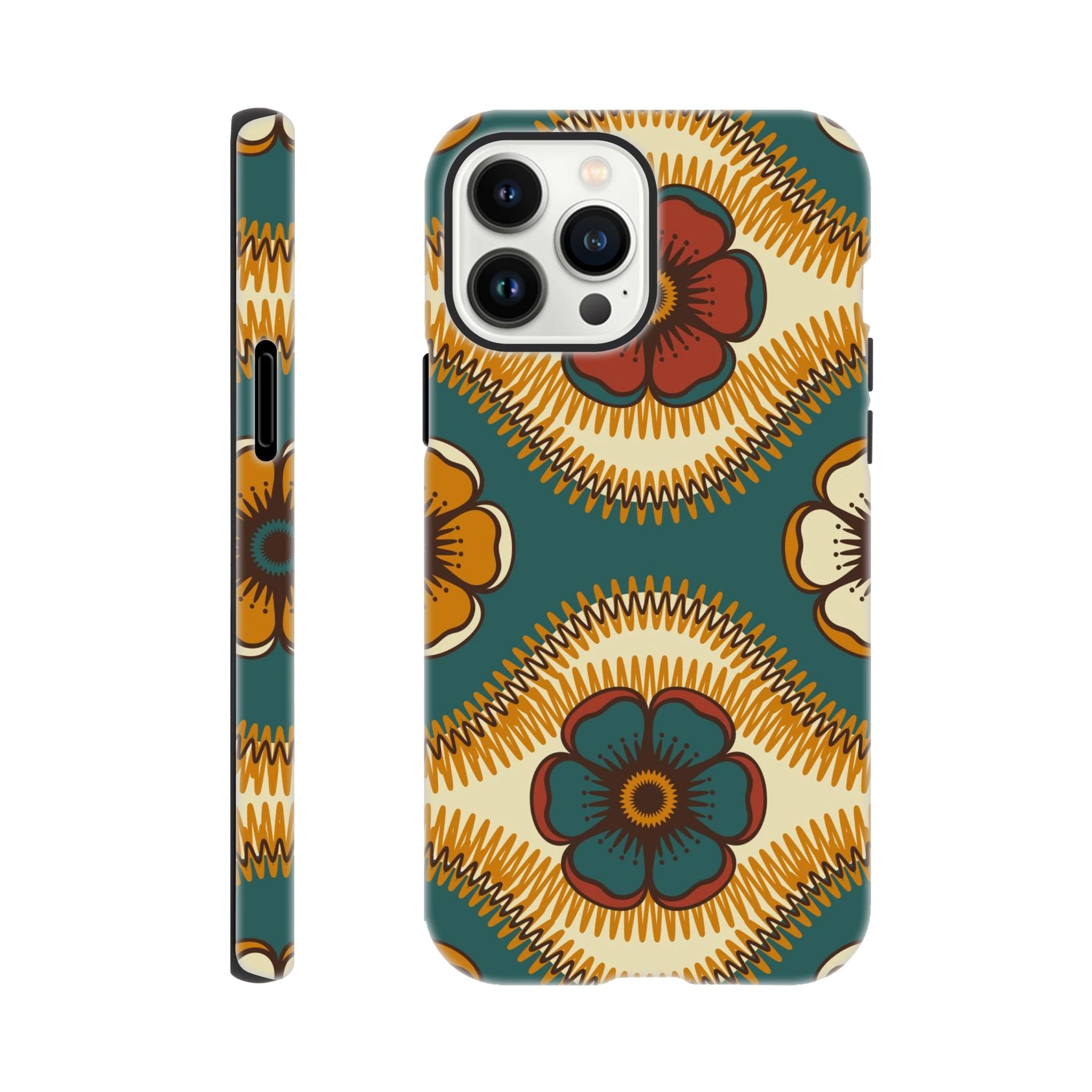 Vintage Floral - Apple iPhone Tough case iPhone 13 Pro Max iPhone Tough Case Globally Fulfilled Retro