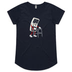 Retro Gamer Women's AS Colour Scoop Neck T-Shirt Navy Womens Scoop Neck T-shirt Games Printed In Australia