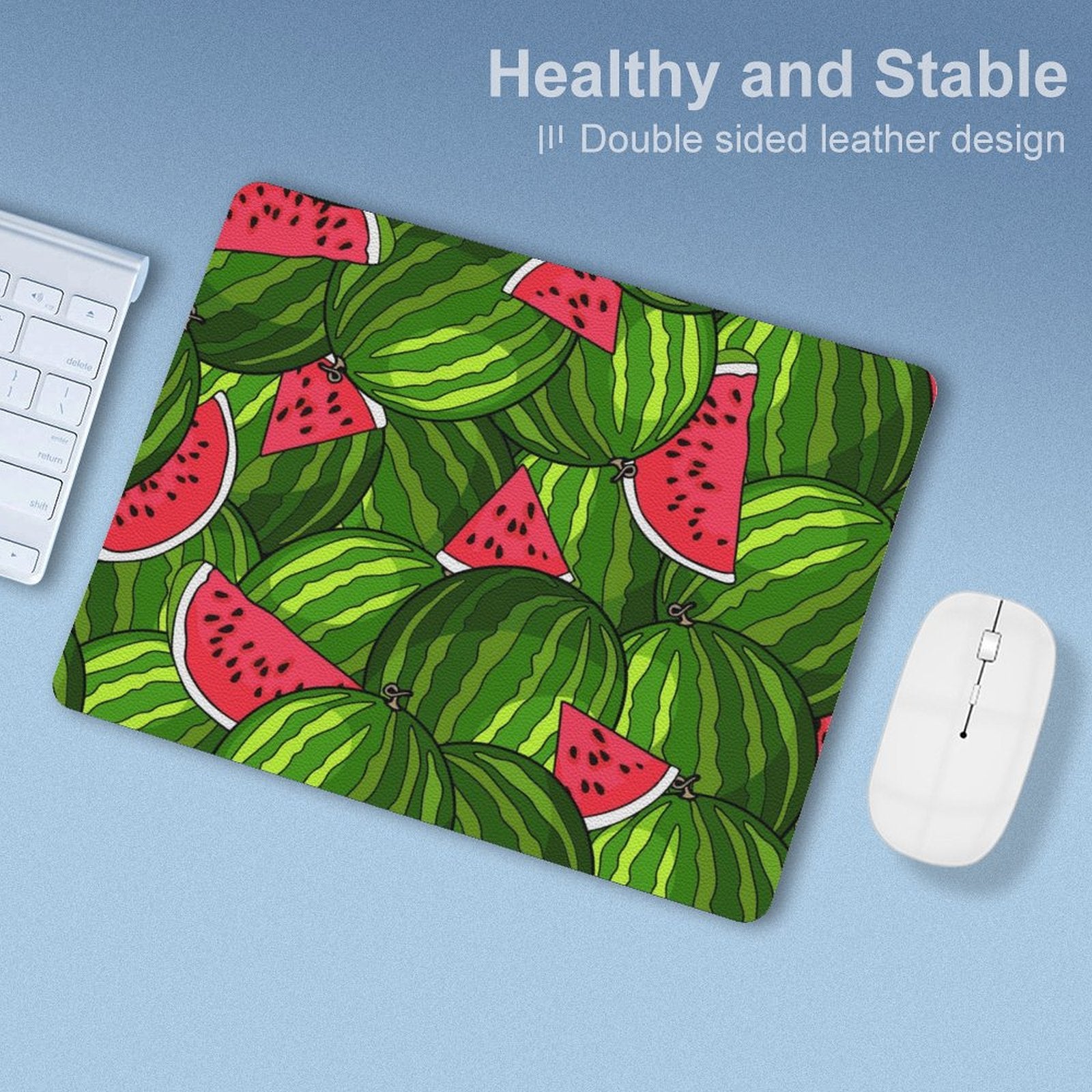 Watermelons Leather Mouse Pad Leather Mouse Pad Food Printed Offshore