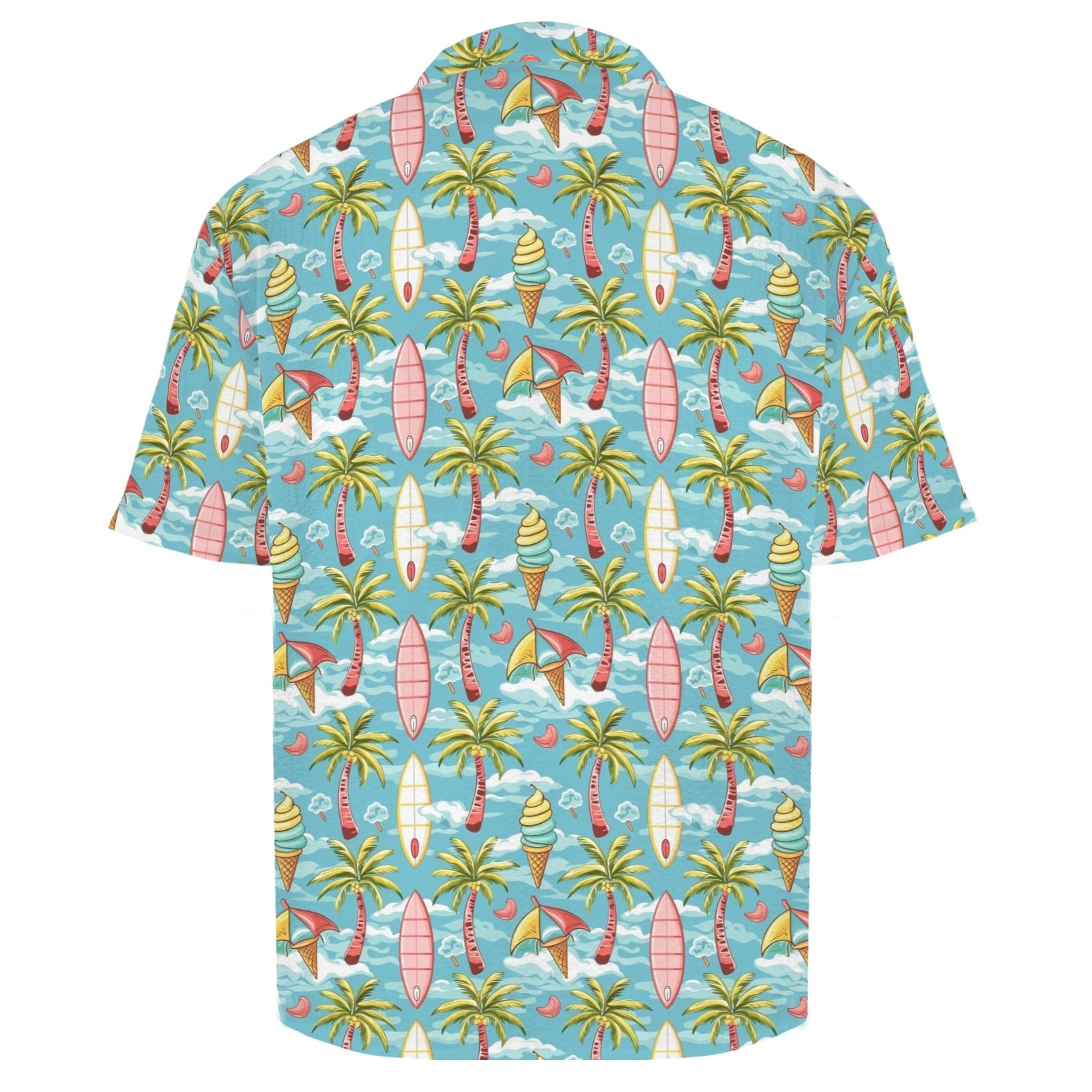 Summer Surf Men's Crinkle Hawaiian Shirt