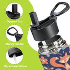 Cute Fox 12oz Kids Water Bottle with Straw Lid