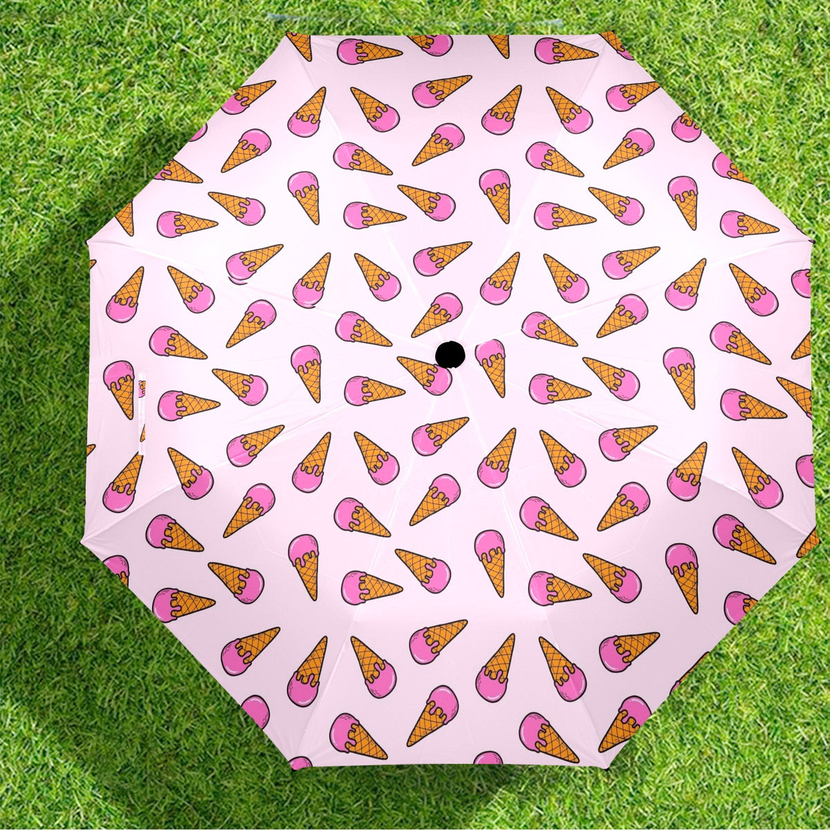 Pink Ice Cream Cones Umbrella Umbrella Food Printed Offshore