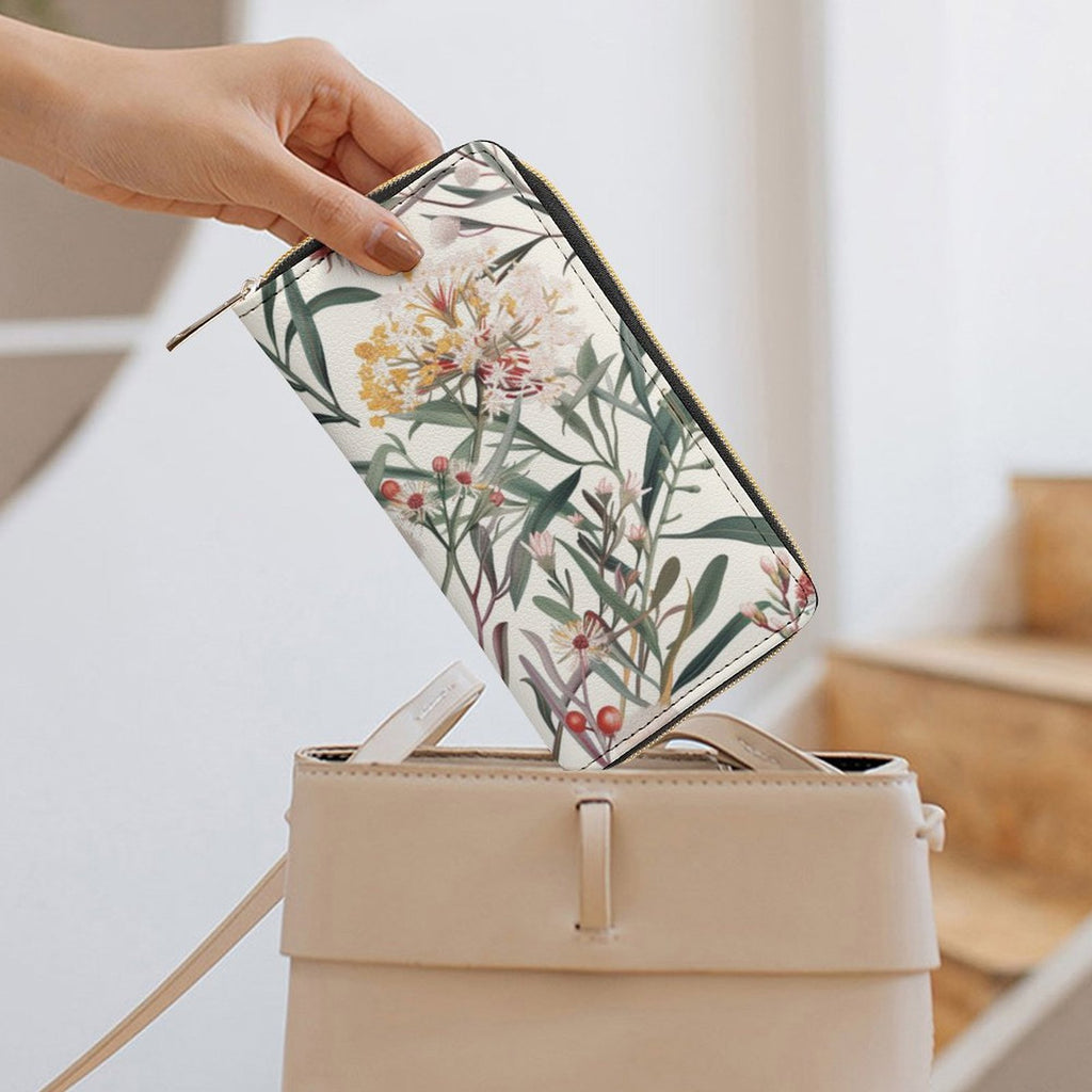 Delicate Australian Flowers -  PU Leather Wallet