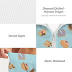 Classic Aussie Food Icons Women's Windbreaker Short Set