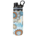 Blue Butterfly Flower - Insulated Water Bottle with Dual-Use Lid (18oz) One Size Insulated Water Bottle with Dual-Use Lid (18oz) Plants Printed Offshore