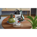 I Don't Like Morning People, Dog - White 15oz Stainless Steel Travel Mug Travel Mug animal Coffee Globally Fulfilled