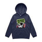 Astronaut, Anywhere But Here - Kids Hoodie Midnight Blue Kids Hoodie Printed In Australia