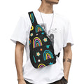 Rainbows Chest Bag One Size Cross Body Chest Bag Printed Offshore