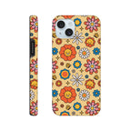 Hippy Flower - Apple iPhone Tough case iPhone 15 Plus iPhone Tough Case Globally Fulfilled Retro
