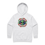 Believe In Yourself, Alien - Womens Hoodie White Marle Womens Hoodie Motivation Positivity Printed In Australia Sci Fi