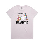 Dramatic Unicorn Goose Women's AS Colour T-shirt Orchid Womens T-shirt animal Printed In Australia