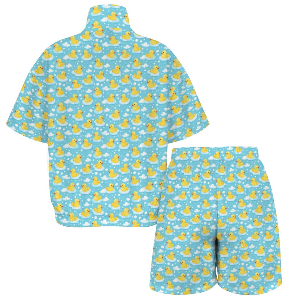 Rubber Ducks Women's Windbreaker Short Set