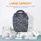 Space Arcade Multi-Function Backpack, Nappy / Diaper Bag Multi-function Backpack, Nappy / Diaper Bag Games Printed Offshore Retro Space
