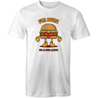 I'm Bun In A Million, Hamburger - Mens T-Shirt White Mens T-shirt Food Printed In Australia