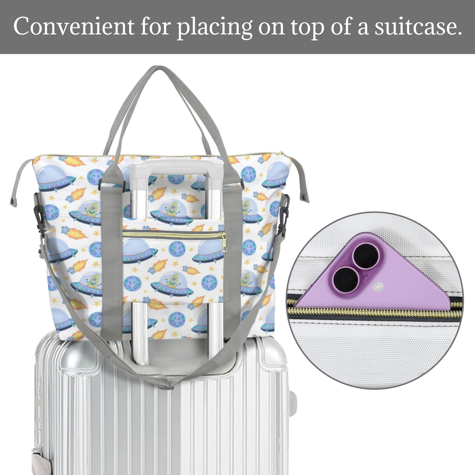 UFO's Duffle Bag-Simple (Model 1715) Duffle Bag-Simple (1715)