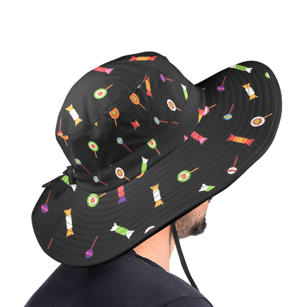 Candy - Wide Brim Bucket Hat Wide Brim Bucket Hat Food Printed Offshore