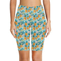 Pineapple Coconut Women's Bike Shorts With Side Pockets