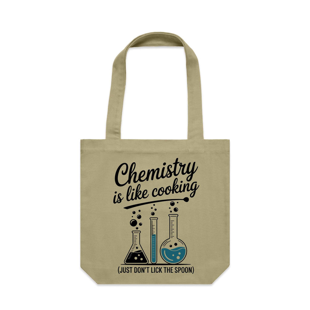 Chemistry Is Like Cooking Canvas Tote Bag