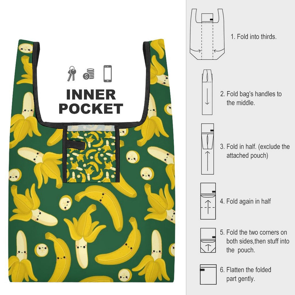 Happy Bananas - Collapsible Shopping Bag