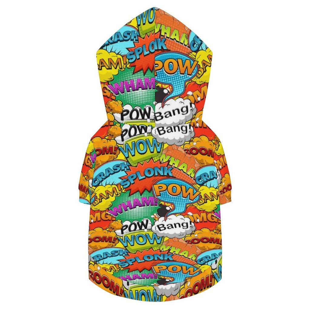 Comic Book 2 Pet Hoodie (Small Size)