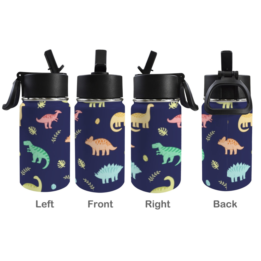 Dinosaurs 12oz Kids Water Bottle with Straw Lid