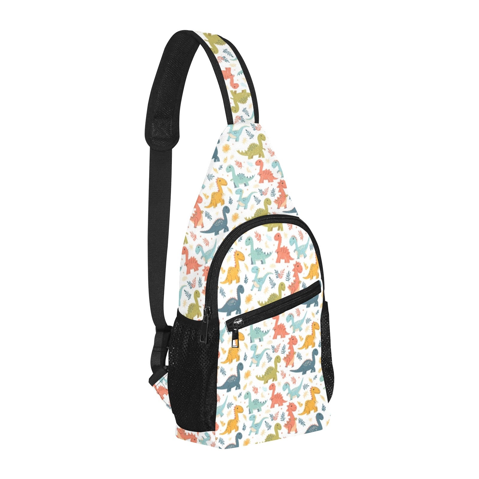 Cute Colourful Dinosaurs - Chest Bag
