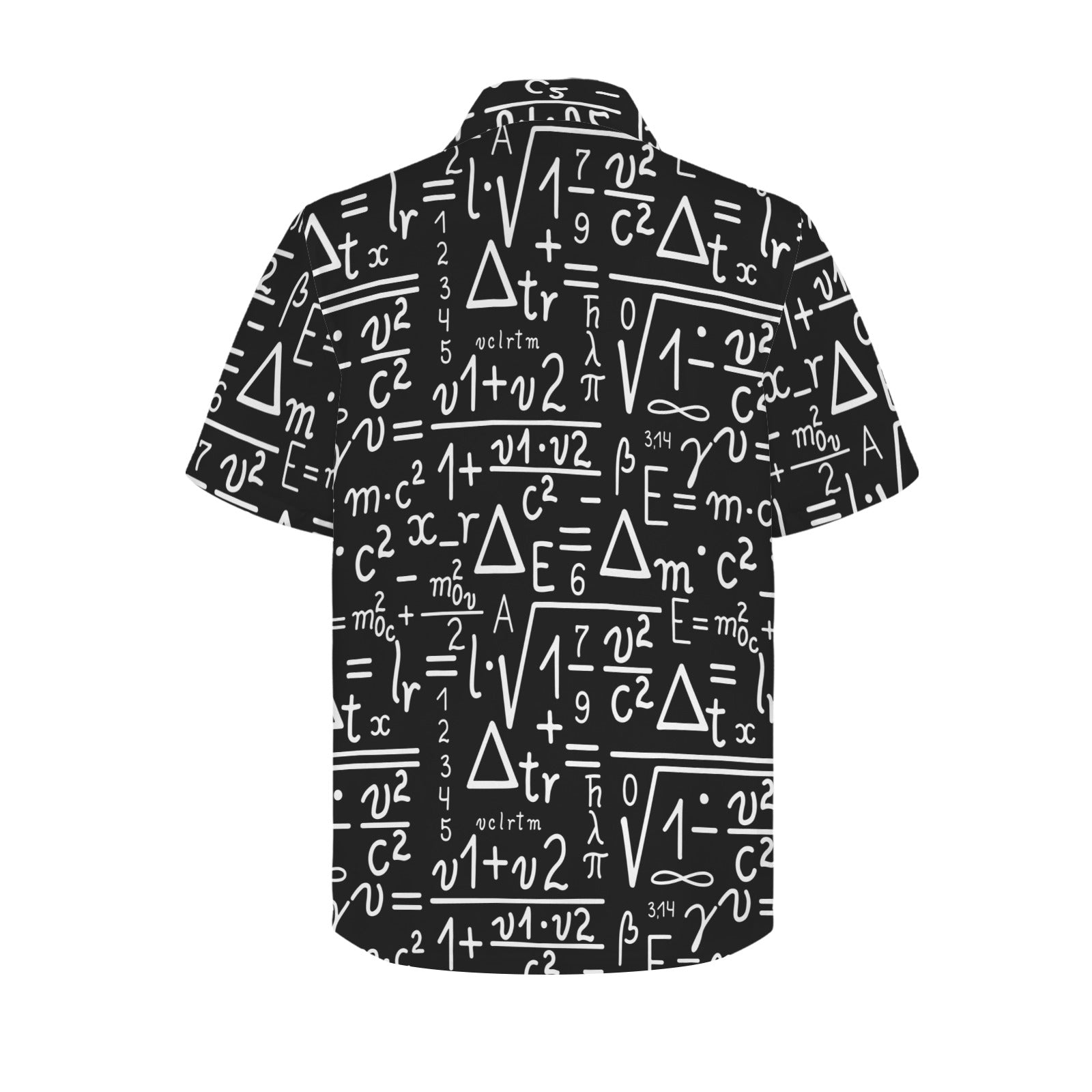 Mathematics Men's Short Sleeve Hawaiian Shirt Men's Hawaiian Shirt (New) Maths Printed Offshore
