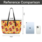 Cola - Leather Tote Bag-Large