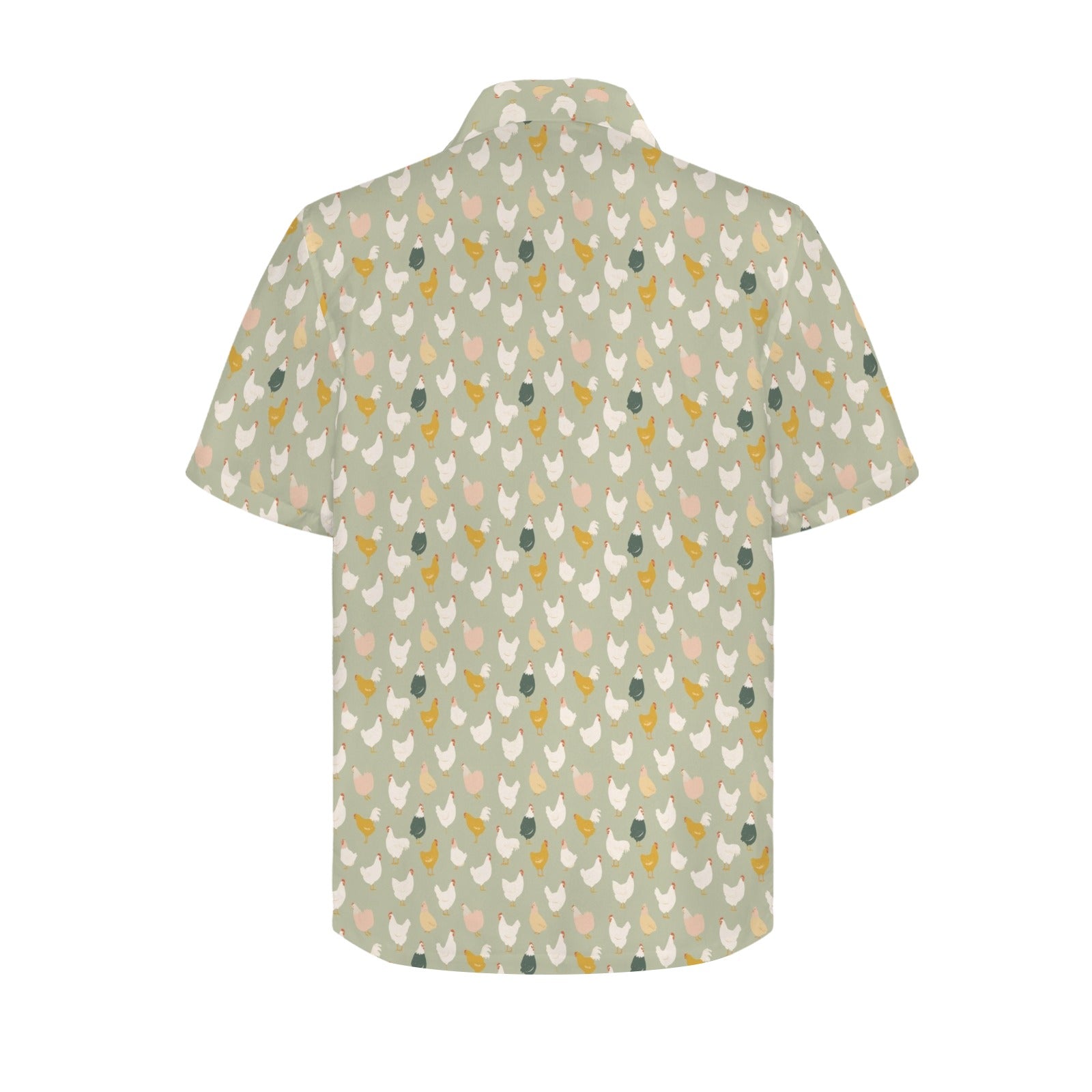 Chicken Life - Men's Short Sleeve Hawaiian Shirt Men's Hawaiian Shirt (New) animal Printed Offshore