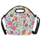 Australian Flowers Neoprene Lunch Bag/Large (Model 1669) One Size Neoprene Lunch Bag Plants Printed Offshore