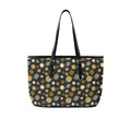Planets PU Leather Tote Bag Large One Size Leather Tote Bag-Large Printed Offshore Space