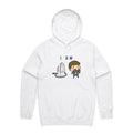 I Am Ironing Man Men's AS Colour Hoodie White Mens Hoodie comic Printed In Australia