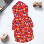 Comic Book Red Pet Hoodie (Large Size)